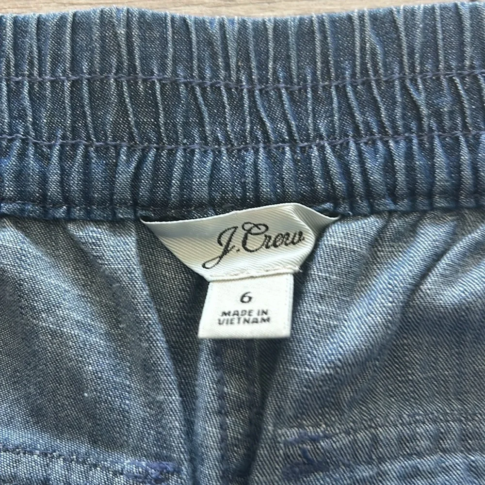 J. Crew cotton blend Denim Blue Casual Pants size 6